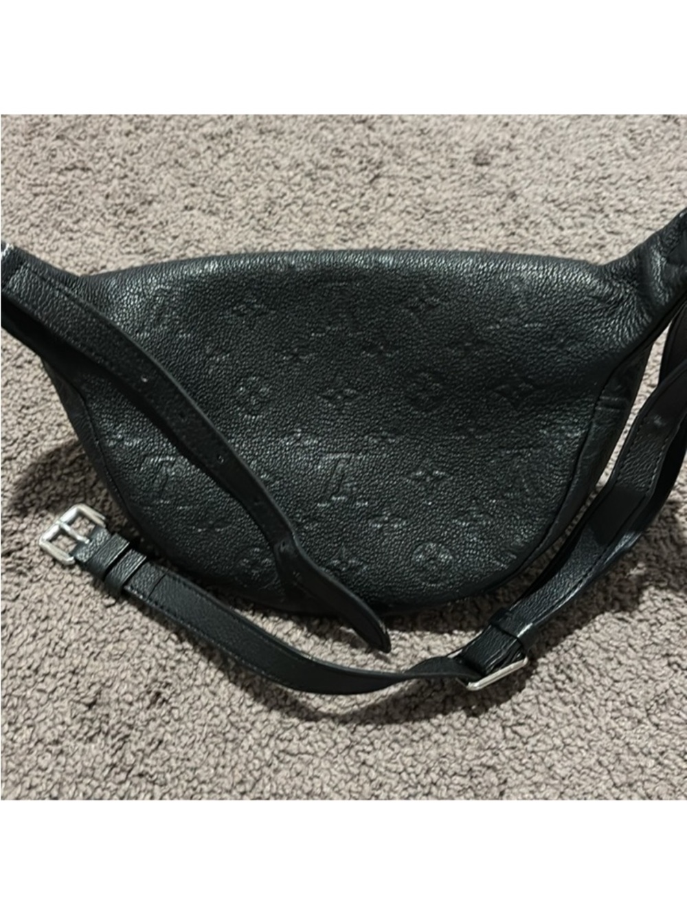 Louis Vuitton Black Embossed Leather Belt Bag - Picture 4 of 10